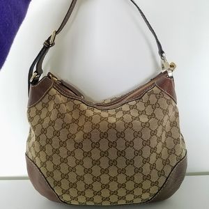 Gucci GG Canvas Hobo Shoulder Bag